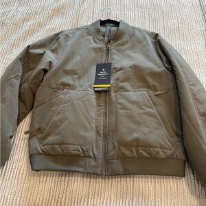 Men's Lululemon Army Green Reversible Insulated Bomber Jacket size Medium
